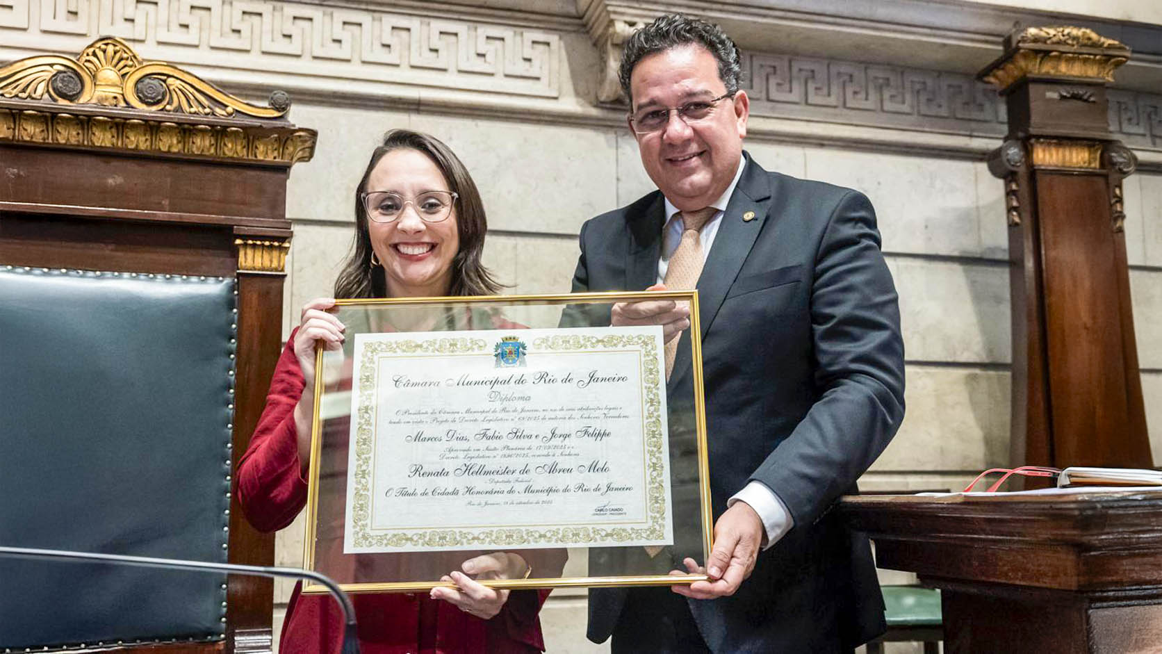 Renata Abreu será homenageada na Câmara do Rio em ato com filiações ao Podemos